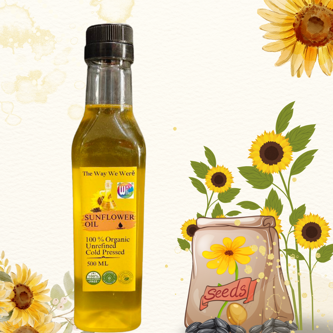 Sunflower Oil - Cold Pressed - 100% natural