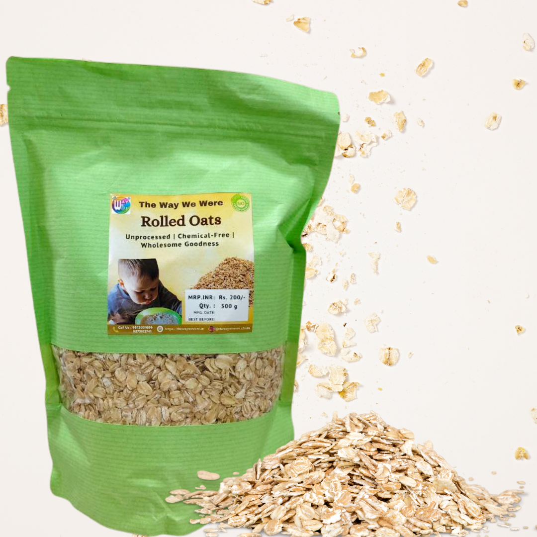 Rolled Oats - 100% Natural & Chemical-Free 500 gm