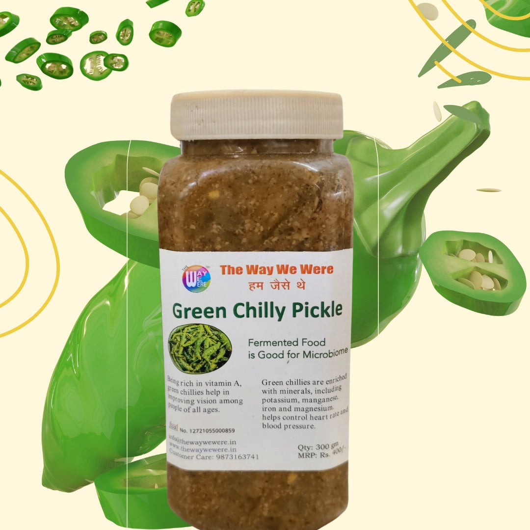 Organic Green Chilly Pickle, Hari Mirch Ka Achaar