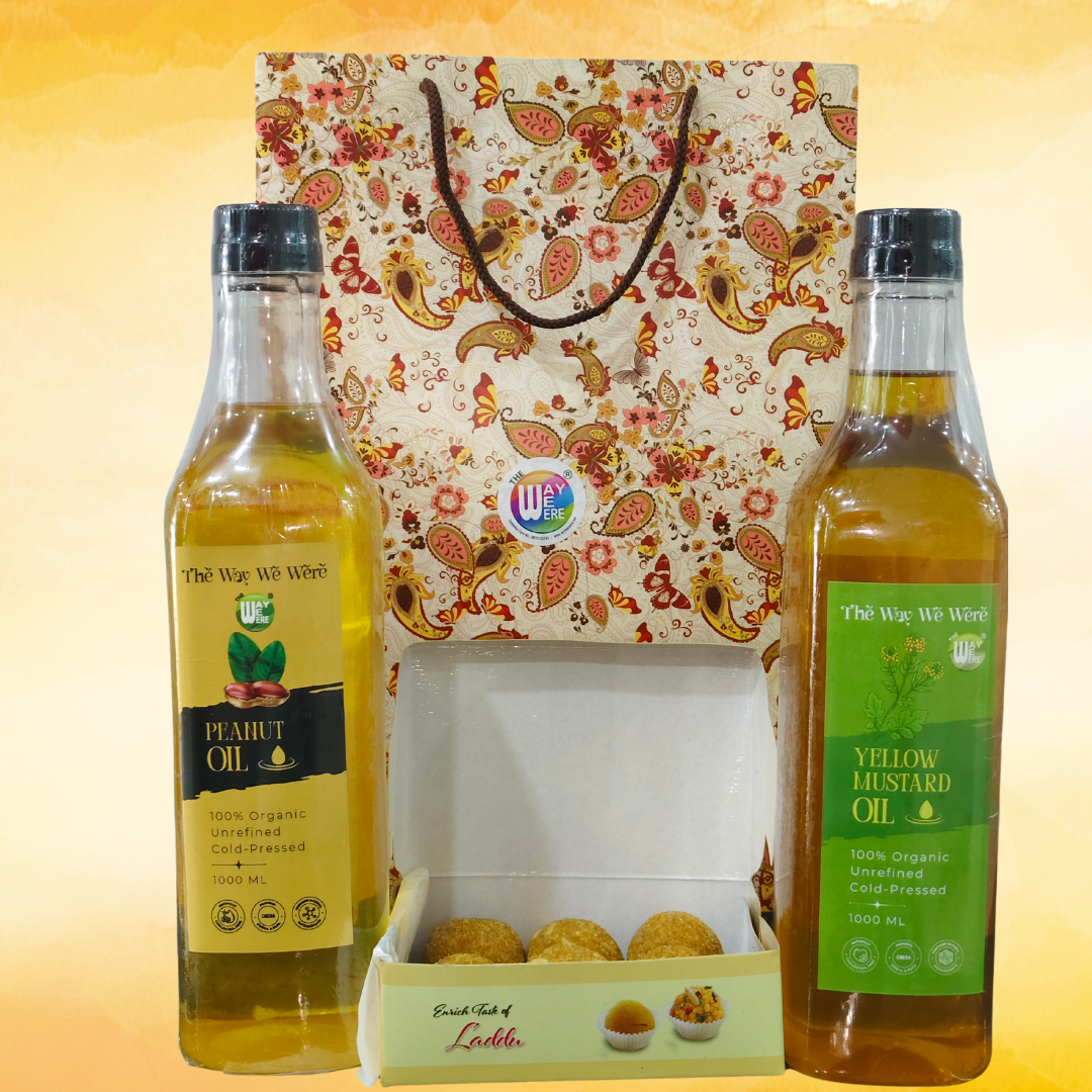 Hamper 2(Peanut Oil + Yellow Mustard Oil + 6 Pcs Ladoo)