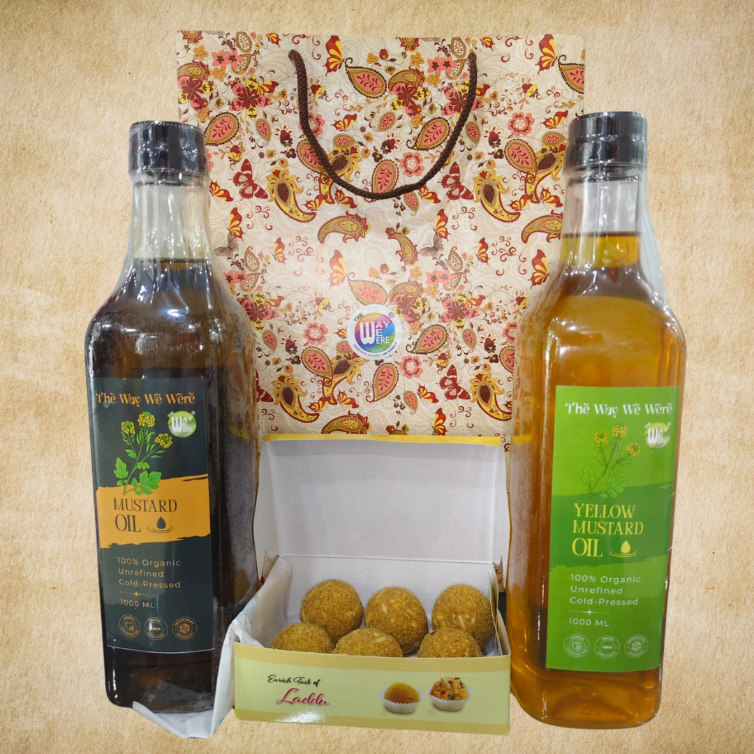 Hamper 1 (Mustard Oil + Yellow Mustard Oil + 6 pcs Ladoo)